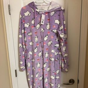 Xl women’s cat onsie pjs